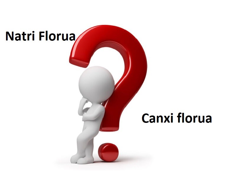 Sự khác biệt giữa natri florua và canxi florua là gì?