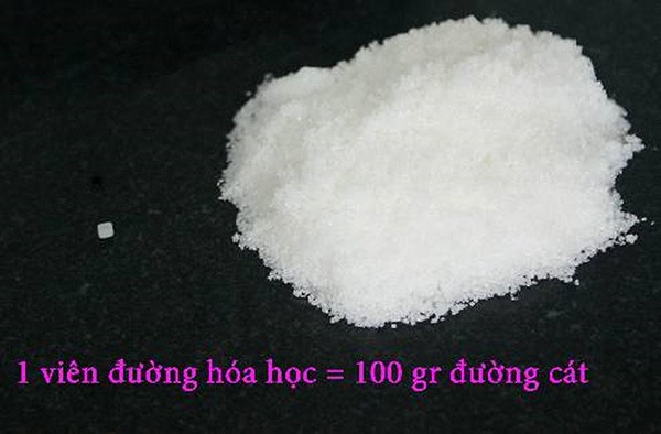 1 viên đường tương đương với 100 gram đường cát