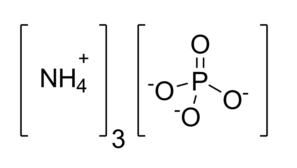 Cấu trúc phân tử của amoni photphat