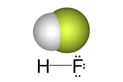 Công thức phân tử của axit flohydric là HF