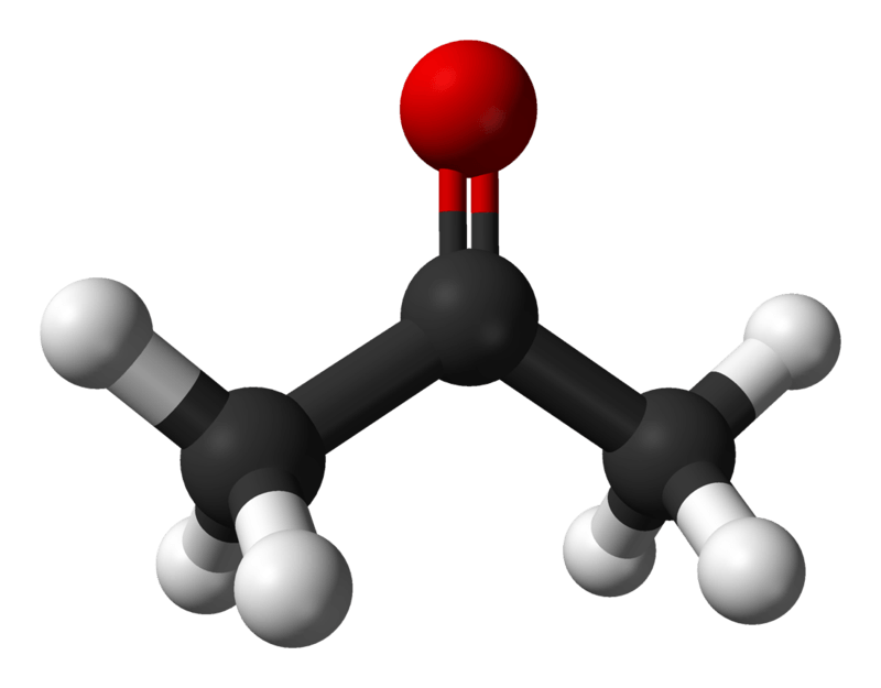 Cấu trúc phân tử của Dimethyl ketone