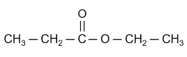 Công thức cấu tạo của Ethyl propionate