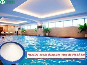 Na2CO3 trong xử lý nước bể bơi