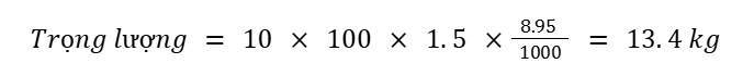 Bảng tra trọng lượng cáp điện chi tiết nhất vi dụ tinh trong luong thanh dong