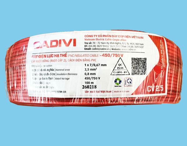 2.5 chi dien 2 bao nhiêu tiền