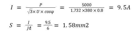 vi du tinh tiet dien day dien 3 pha