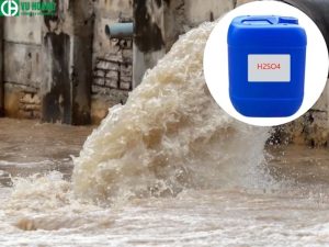 Axit sunfuric (H2SO4) được nhiều người sử dụng để xử lý nước thải