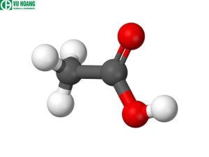 Mô hình mô phỏng cấu trúc hóa học của axit axetic
