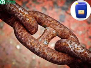 Axit clohydric để loại bỏ rỉ sét trên thép