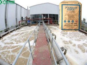 Accofloc A110 trong quy trình xử lý nước thải.