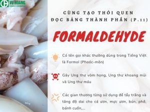 Formol có trong thực phẩm