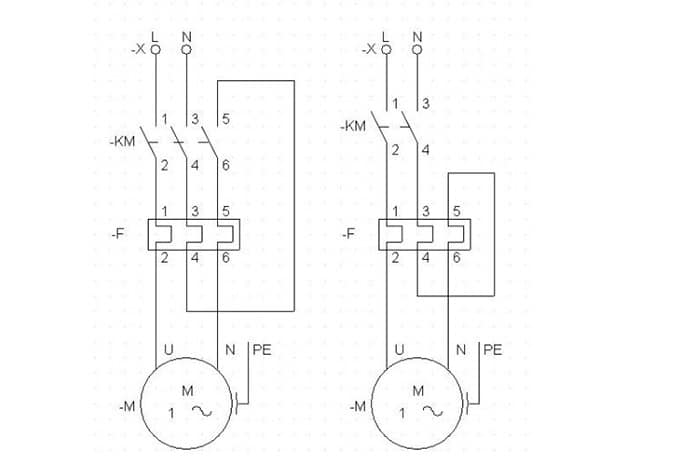Cách đấu nối rơle nhiệt 3 pha và 1 pha theo cơ học chuẩn so-do-lapro-le-nhiet-3-pha-thanh-1 pha