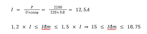 vì hệ thống cấp điện có 1 pha