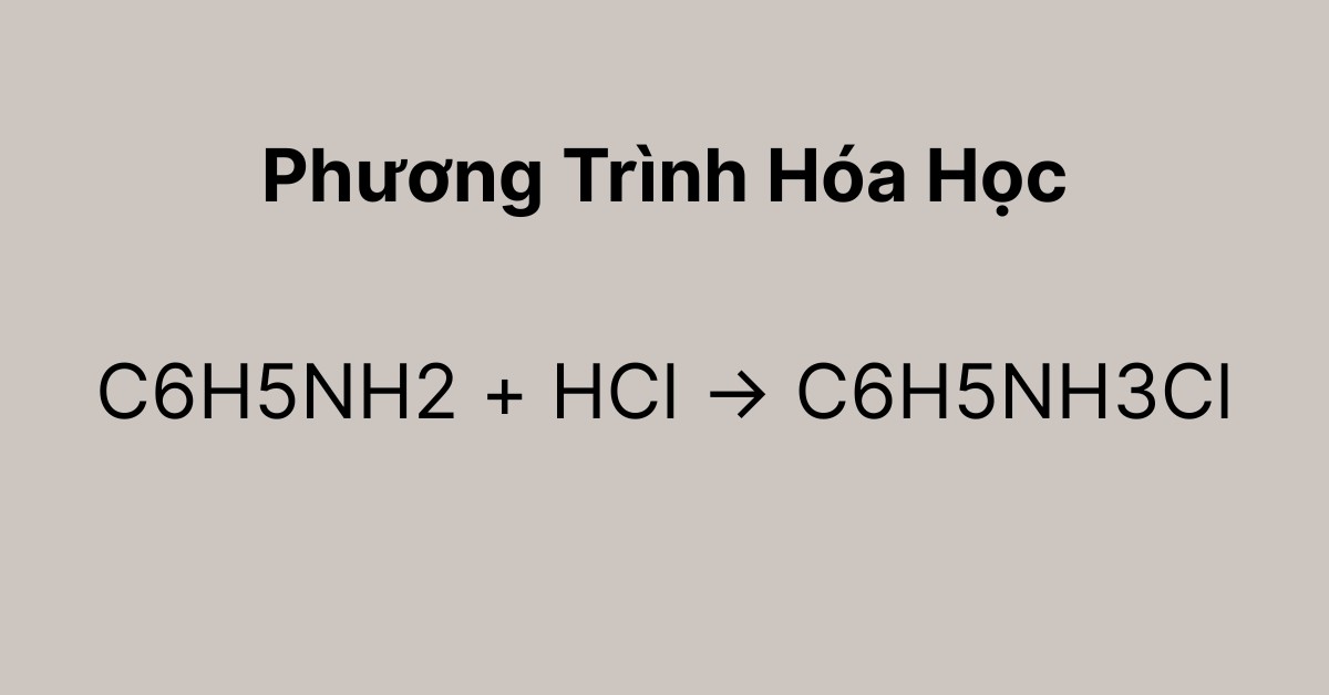 c6h5nh2-hcl-c6h5nh3cl
