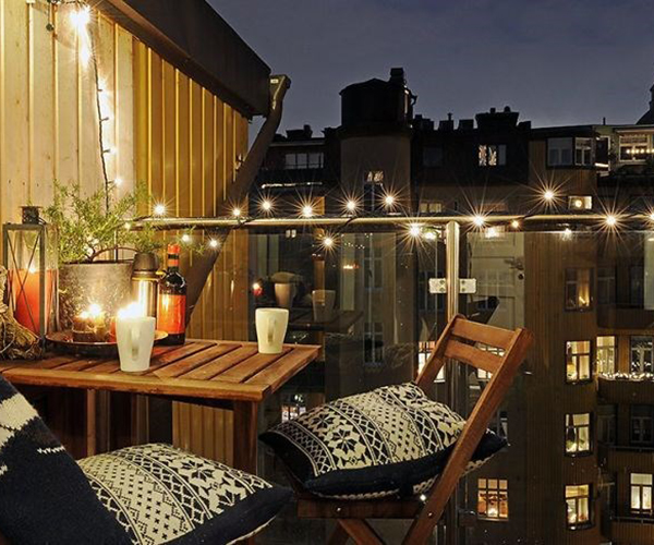 Nhiệt độ màu ánh sáng ban công