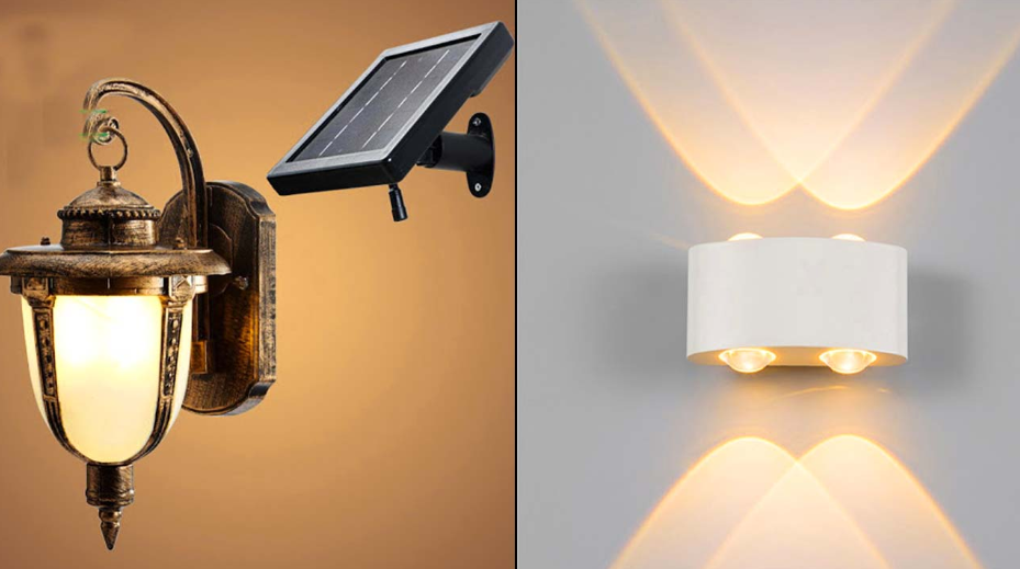 Đèn treo tường năng lượng mặt trời