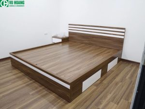 Giường gỗ melamin