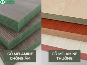 Gỗ melamine chống ẩm và gỗ melamine thông thường