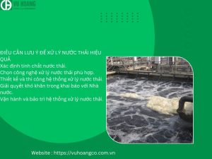 Những điều cần lưu ý khi xử lý nước thải