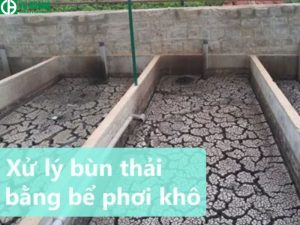 Xử lý bùn bằng bể sấy