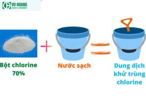 Cách pha bột clo 70% 