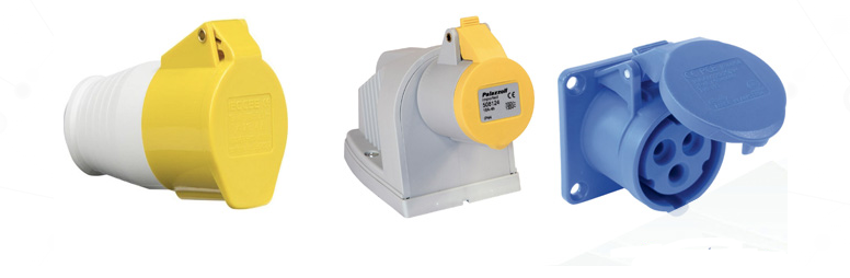 Ổ cắm điện công nghiệp một pha