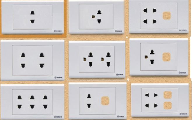 ổ cắm điện trên tường