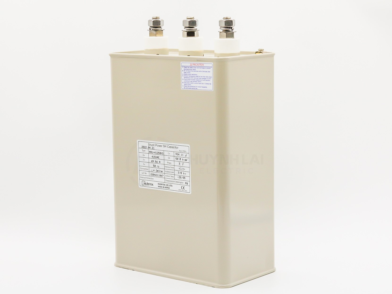 Tụ điện ngâm dầu Nuintek là sản phẩm có xuất xứ Hàn Quốc