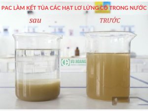 PAC được xử lý bằng phương pháp lắng 