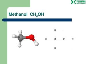 Công thức cấu tạo của metanol