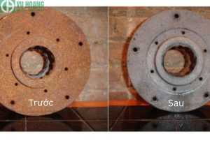 HCl tẩy rỉ sét trên thép