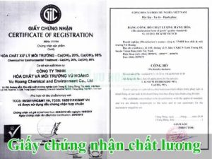 Giấy chứng nhận tuân thủ các tiêu chuẩn