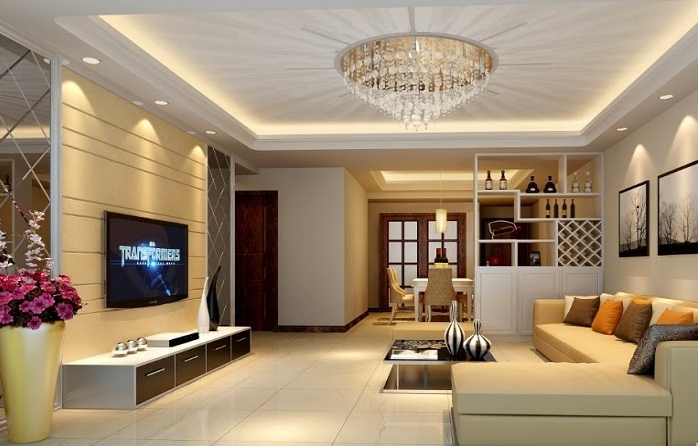 Nguyên tắc bố trí đèn trang trí trong phòng khách