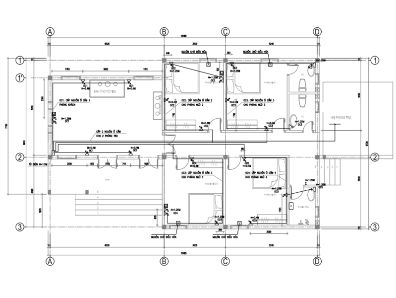 Cách đi dây điện trong nhà đúng kỹ thuật và thẩm mỹ Số là do điện trong nhà