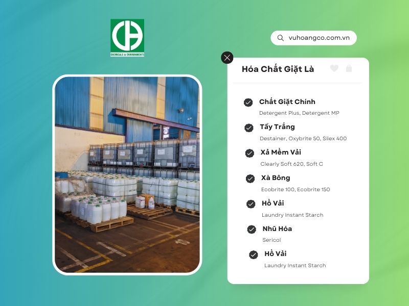 Địa chỉ cung cấp hóa chất giặt là công nghiệp ecolab ở miền Bắc