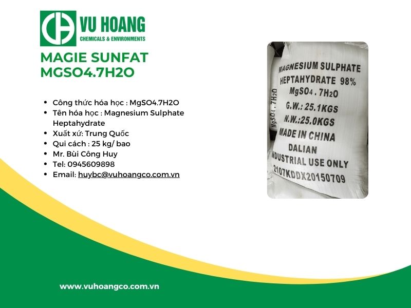 Magie sunfat MgSO4.7H2O