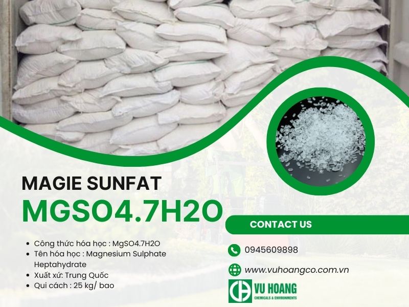 Ứng dụng của Magiê Sulfate MgSO4.7H2O