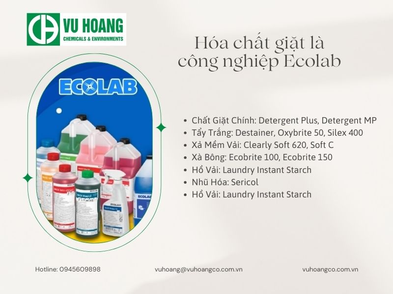 Hóa chất giặt Ecolab